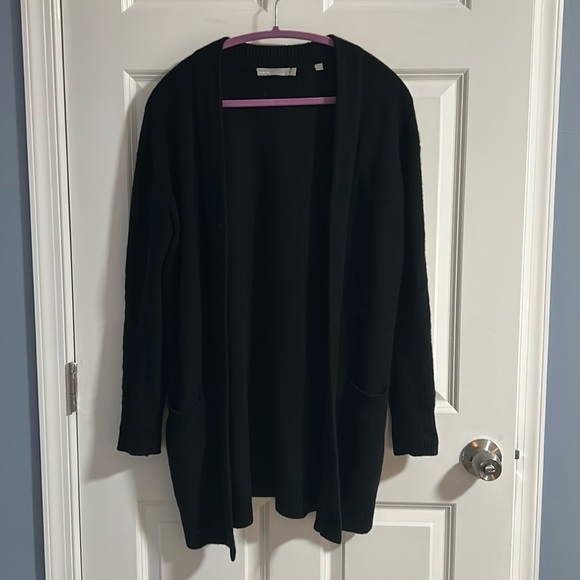 Vince Cashmere Black Cardigan Sweater - Picture 1 of 4